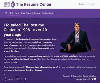 Theresumecenter.com(Professional Resume Writing Services) Screenshot