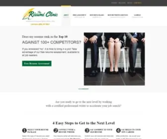 Theresumeclinic.com(Professional Resume Writing Service) Screenshot