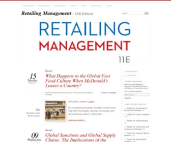 Theretailingmanagement.com(Retailing Management) Screenshot