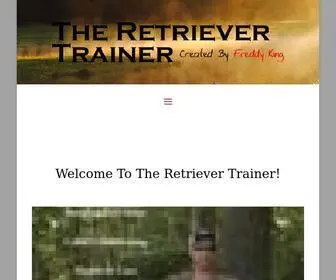 Theretrievertrainer.com(The Retriever Trainer) Screenshot