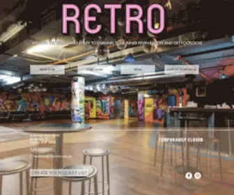 Theretro.com.au(Retro Hotel Sydney nightclub) Screenshot