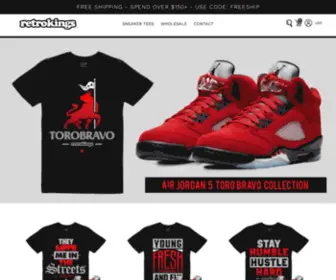 Theretrokings.com(Retro Kings Clothing) Screenshot