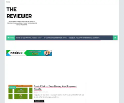 Thereviewerwebsite.com(The Reviewer) Screenshot