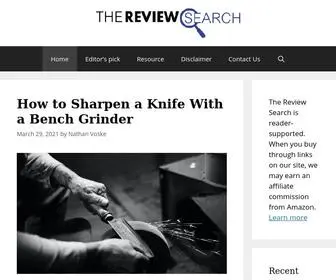 Thereviewsearch.com(The Review Search) Screenshot