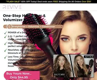 Therevivebrush.com(Revive Hair Brush REVIVE) Screenshot