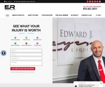 Thereyesfirm.com(Personal Injury Lawyer Tampa) Screenshot