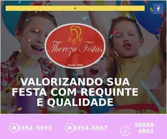 Therezafestas.com.br(Valorizando sua festa com requinte e qualidade) Screenshot