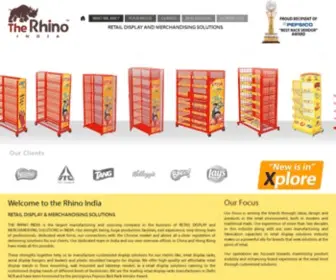 Therhinoindia.com(Retail Display and Merchandising solutions) Screenshot