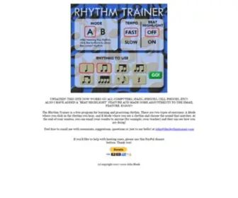 Therhythmtrainer.com(The Rhythm Trainer) Screenshot