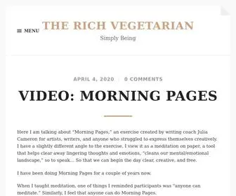 Therichvegetarian.com(The Rich Vegetarian) Screenshot