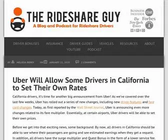 Therideshareguy.com(The Rideshare Guy) Screenshot