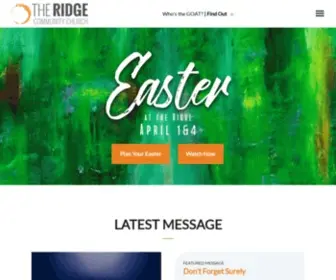 Theridgecc.com(The Ridge Community Church) Screenshot