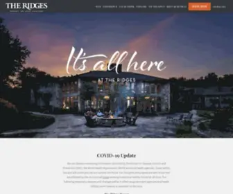 Theridgesresort.com(The Ridges Resort) Screenshot