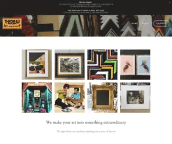 Therieauartandframe.com(Therieau Art and Frame) Screenshot