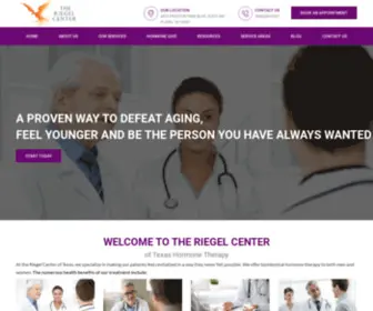 Theriegelcenter.com(Texas Hormone Therapy Specialist) Screenshot