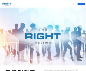 Therightcrowd.com(The Right Crowd) Screenshot