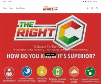 TherightcVitamin.com(THE RIGHT C Vitamin C) Screenshot