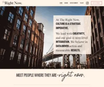 Therightnow.co(The Right Now) Screenshot