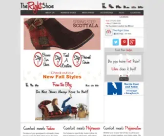 Therightshoe.net(The Right Shoe) Screenshot