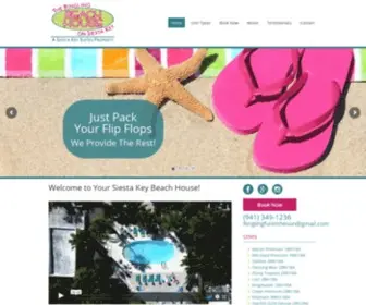 Theringlingbeachhouse.com(Come Escape to an Island Paradise) Screenshot