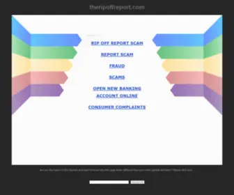 Theripoffreport.com(Theripoffreport) Screenshot