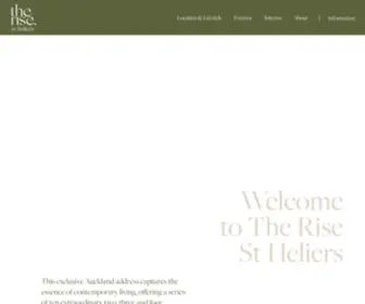 Therisestheliers.co.nz(The Rise) Screenshot