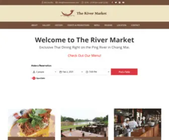 Therivermarket.com(Best Thai Restaurant in Chiang Mai I Ping River Dining) Screenshot