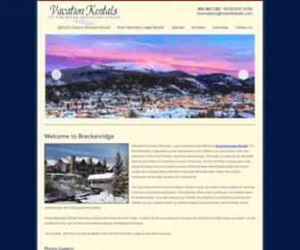 Therivermountainlodge.com(The River Mountain Lodge in Breckenridge Condominium Lodging and Vacation Rentals) Screenshot