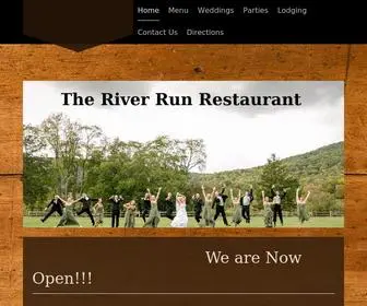 Theriverrunrestaurant.com(The River Run Restaurant) Screenshot