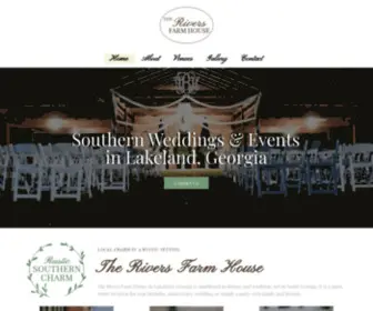 Theriversfarmhouse.com(Wedding and Event Space in Lakeland) Screenshot