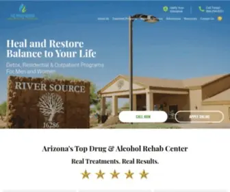 Theriversource.org(Residential Drug Rehabilitation Center in Arizona City) Screenshot