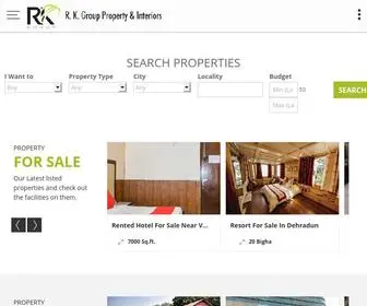 Therkgroup.co.in(R. K. Group Property & Interiors) Screenshot