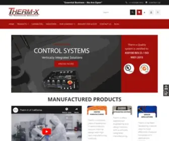 Therm-X.com(Therm-x of California Inc) Screenshot