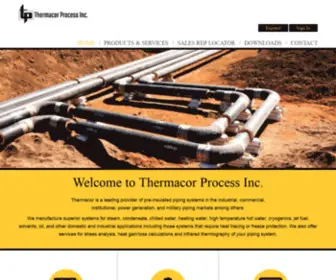 Thermacor.com(Pre-insulated piping systems) Screenshot