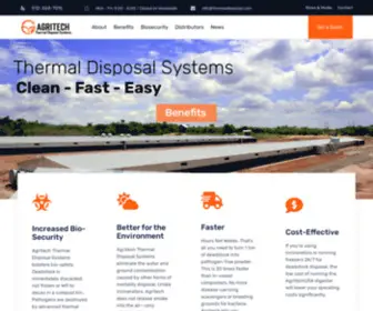 Thermaldisposal.com(Poultry Deadstock Composting & Disposal Technology) Screenshot