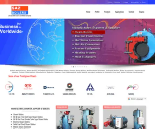 Thermalfluidheaters.net(Boilers Manufacturer) Screenshot