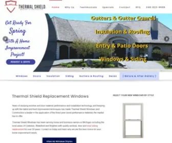 Thermalshieldwindows.com(Replacement Windows & Doors in Michigan. Thermal Shield Windows Inc) Screenshot