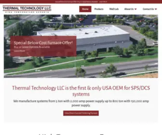 Thermaltechnology.com(High Temperature Furnaces) Screenshot