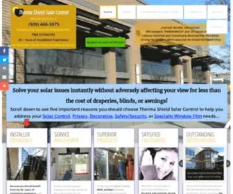 Thermashieldspokane.com(Therma Shield Solar Control in Spokane) Screenshot