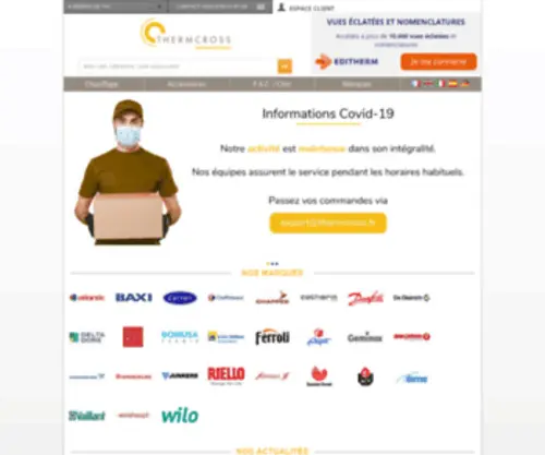 Thermcross.com(Expédition dans le monde entier) Screenshot