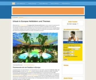 Thermen.org(Thermenurlaub in Europas Heilb) Screenshot