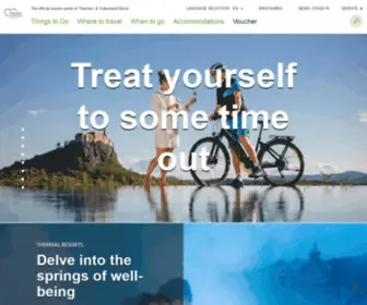 Thermenland.at(Thermal spas and wellbeing in Styria) Screenshot