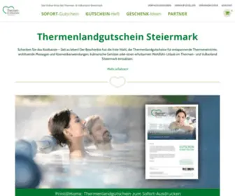 Thermenlandgutschein.at(Thermenland-Gutschein Steiermark) Screenshot