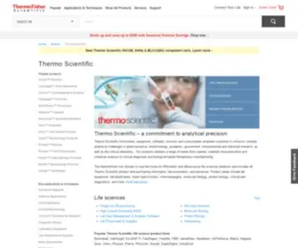 Thermo.com(Equipment) Screenshot