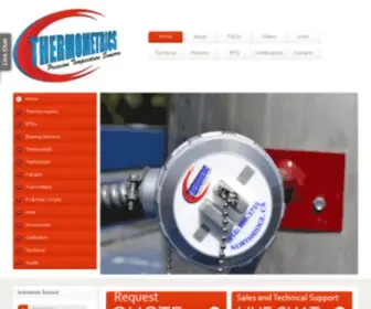 Thermocouplertd.com(Thermometrics Corporation) Screenshot