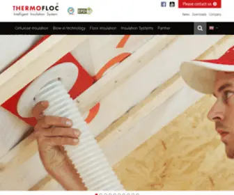 Thermofloc.com(Thermal insulation of THERMOFLOC) Screenshot