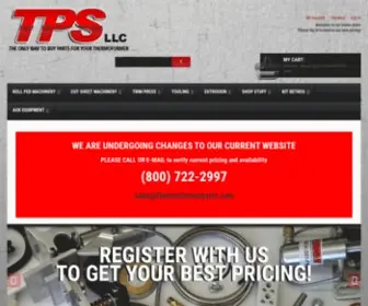 Thermoformerparts.com(TPS LLC) Screenshot