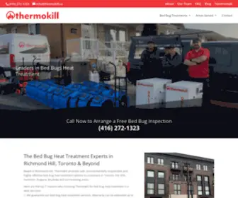 Thermokill.ca(Thermokill exterminators are specialized in bed bug heat treatment & conventional) Screenshot