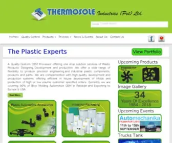 Thermosole.com(Plastic Experts) Screenshot