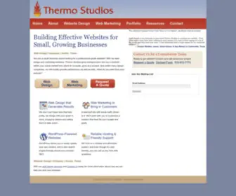 Thermostudios.com(Web Design Company) Screenshot